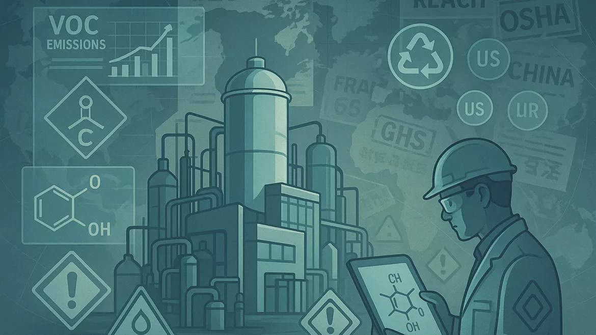 ChatGPT-Image-Jul-25-2025-1170x658.jpg A conceptual image representing global coatings industry compliance and regulatory pressure.
